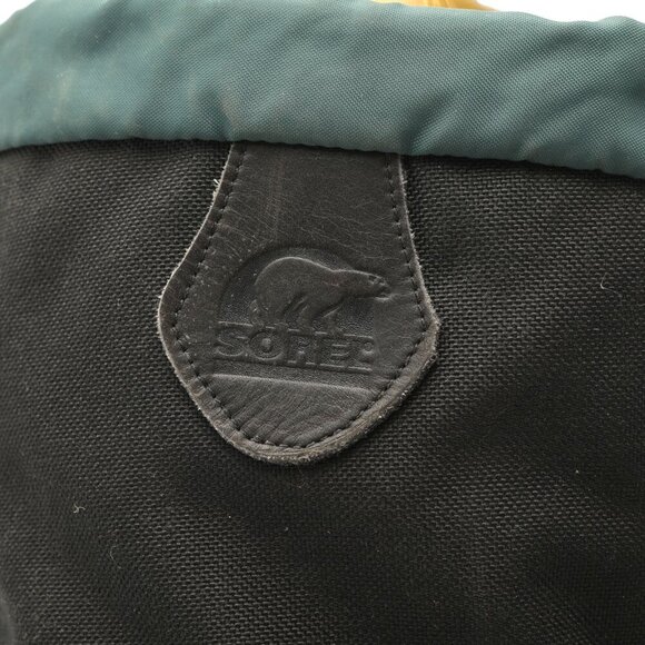 Vintage Sorel Snowfox TR Lined Winter Boots Leather Rubber Kaufman Canada Black - Picture 15 of 16